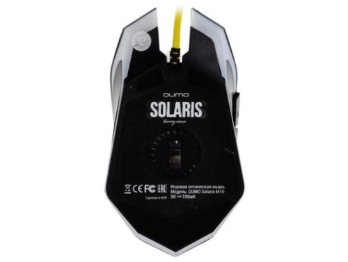 Мышь Qumo Solaris M10 + коврик, проводная, оптическая, 800/1200/1600/2200 dpi [SW-GM550]