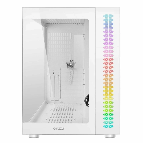 Компьютерный корпус Ginzzu V580 RGb подсветка, закаленное стекло [V580]