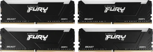 Оперативная память Kingston DDR4 4x8GB 3600MHz KF436C17BB2AK4/32 Fury Beast RGB RTL Gaming PC4-28800 CL17 DIMM 288-pin 1.35В kit single rank с радиатором Ret [KF436C17BB2AK4/32]