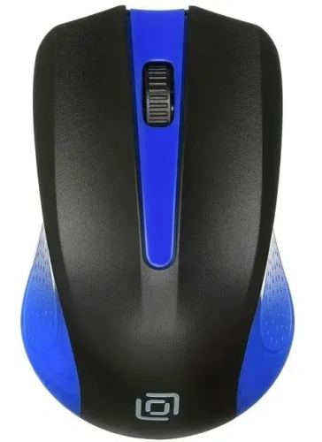 Мышь беспроводная Oklick 485MW черный/синий, 1200 dpi, радиоканал, USB, кнопки - 3 [485MW]