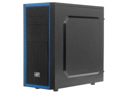 Компьютерный корпус Deepcool TESSERACT BF (one black fan) без БП, черный, ATX [TESSERACT BF]