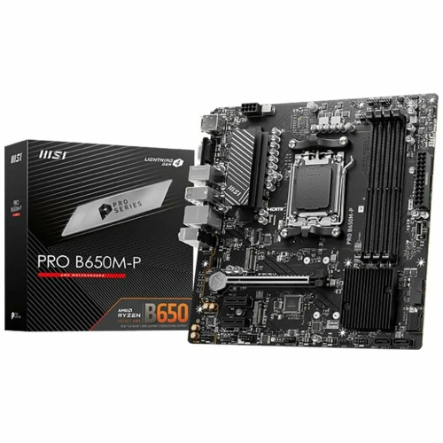 Материнская плата MSI PRO B650M-P, AM5, AMD B650, 4xDDR5 [PRO B650M-P]