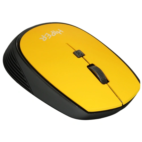Мышь беспроводная HIPER HOMW-085 желтый, 1600 dpi, радиоканал, USB, кнопки - 4 [HOMW-085]