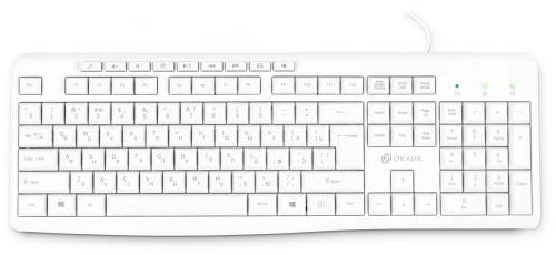 Клавиатура Oklick 305M (1875227) проводная, USB, белый [1875227]
