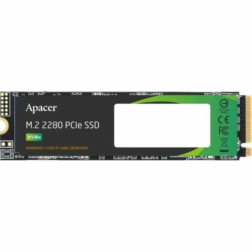 Накопитель SSD Apacer AS2280P4, 512Gb, M.2 2280, PCIe 3.0 x4, NVMe, R/W 2100/1500 [AP512GAS2280P4X-1]