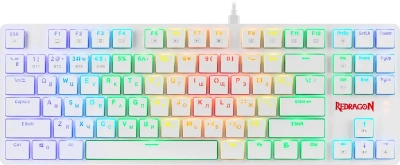 Клавиатура Redragon Anubis беспроводная, USB, Bluetooth/Радиоканал, белый [70506]