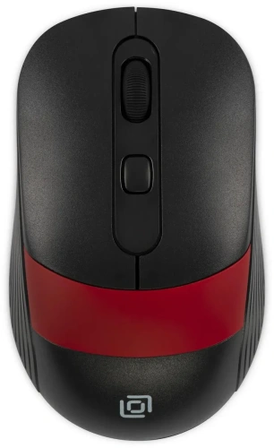 Мышь беспроводная Oklick 310MW черный/красный, 3200 dpi [1869093]