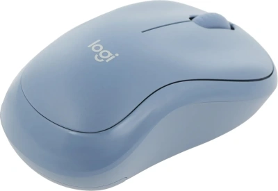 Мышь беспроводная Logitech M221 голубой, 1000 dpi, радиоканал, USB, кнопки - 3 [910-006111]