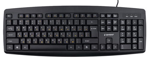 Клавиатура Gembird KB-8351U-BL проводная, USB, черный [KB-8351U-BL]