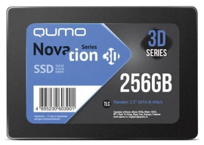 Накопитель SSD 256GB QUMO Novation TLC 3D [Q3DT-256GSCY]