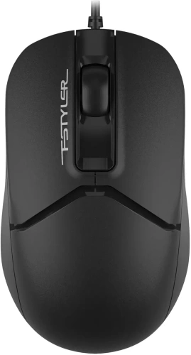 Мышь проводная A4Tech Fstyler FM12S черный, 1200 dpi, USB, кнопки - 3 [FM12S BLACK]