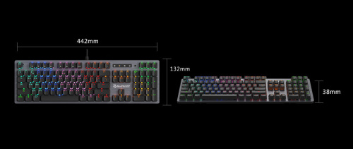 Клавиатура A4Tech B760 механическая черный/серый USB Gamer LED [B760]