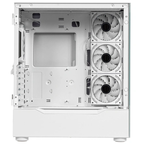 Компьютерный корпус Ginzzu GL770 FAN 12MW6 RGb*4 USB3.0 CRC10 белый [GL770]