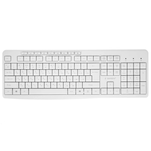 Клавиатура Gembird KB-8430M проводная, USB, белый [KB-8430M]