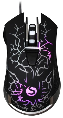 Мышь проводная SunWind SW-M705G черный, 3600 dpi, USB, кнопки - 6 [1422391]