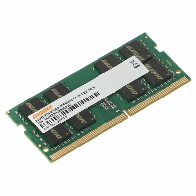 Оперативная память Digma DDR4 32Gb 2666MHz, CL19, SO-DIMM [DGMAS42666032D]