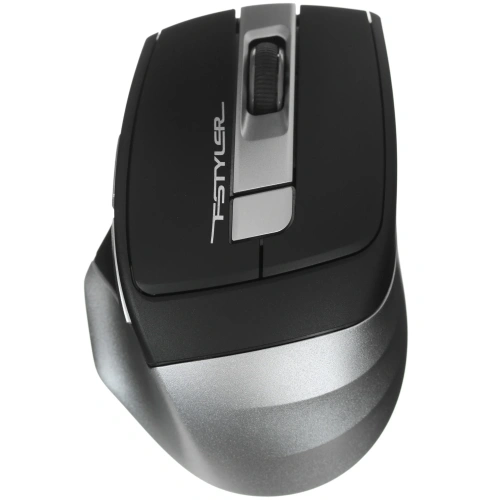 Мышь беспроводная A4Tech Fstyler серый/черный, 2000 dpi, радиоканал [FG35]