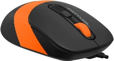 Мышь проводная A4Tech Fstyler FM10S черный/оранжевый, 1600 dpi, USB, кнопки - 4 [FM10S USB ORANGE]