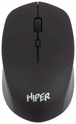 Мышь беспроводная HIPER HOMW-091 черный, 1600 dpi, радиоканал, USB, кнопки - 4 [HOMW-091]