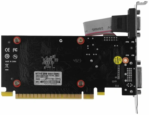 Видеокарта Biostar PCI-E GT710-2GB D3 LP NVIDIA GeForce GT 710 2Gb 64bit DDR3 [VN7103THX6]