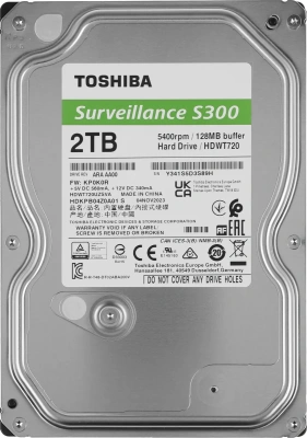 Жесткий диск Toshiba HDWT720UZSVA/HDKPB04Z0A01 S300 Surveillance 2ТБ 3,5&quot; [HDWT720UZSVA]