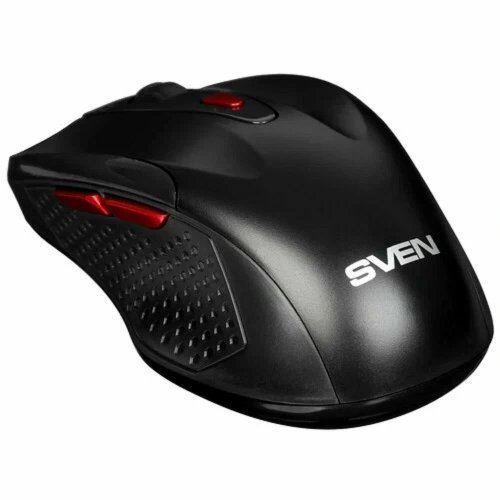 Мышь беспроводная SVEN RX-450W черный, 3200 dpi, радиоканал, USB, кнопки - 6 [SV-021825]