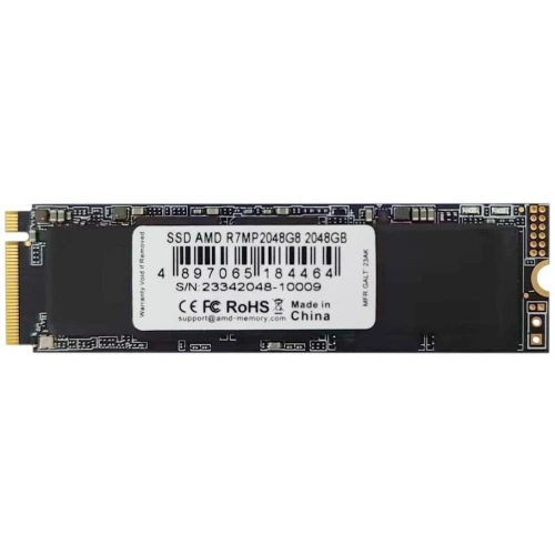 Накопитель SSD AMD Radeon 2Tb, M.2 2280, PCIe 4.0 x4, NVMe, R/W 5100/4600 [R7MP2048G8]