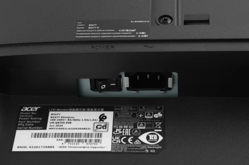 Монитор 23.8" Acer Vero B247YEbmiprxv IPS 1920x1080, 75 Гц [UM.QB7EE.E08]