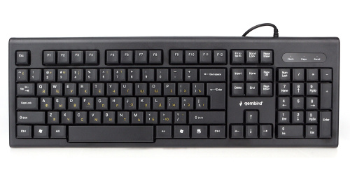 Клавиатура Gembird KB-8354U-BL проводная USB, черный [17626]