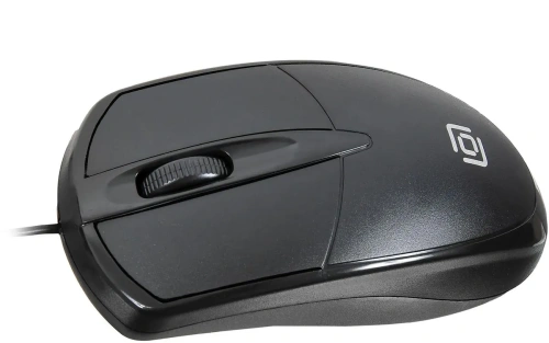 Мышь проводная Oklick 125M черный, 1200 dpi, USB, кнопки - 3 [125M]