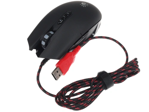 Мышь проводная A4Tech Bloody черный, 3200 dpi, USB, кнопки - 8 [Q80]