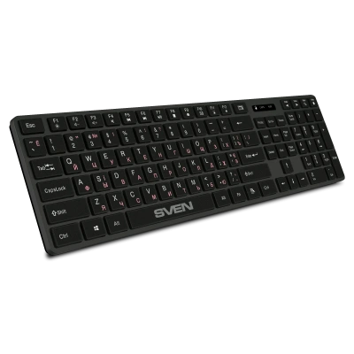 Клавиатура SVEN KB-E5300W беспроводная USB черный [SV-021139]