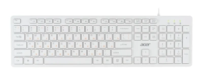 Клавиатура Acer OKW123 проводная, USB, белый [ZL.KBDEE.00D]