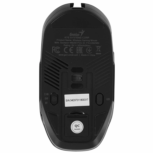 Мышь беспроводная Genius Scorpion M58250 черный, 3200 dpi, кнопки - 6 [31060001401]