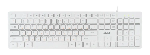 Клавиатура Acer OKW123 проводная, USB, белый [ZL.KBDEE.00D]