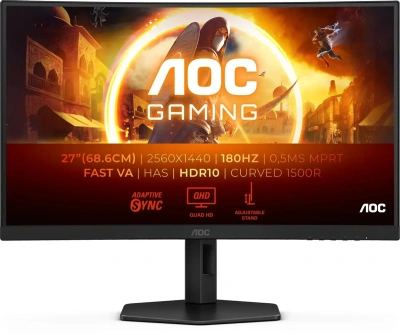 Монитор 27" AOC CQ27G4X VA 2560x1440, 180 Гц [CQ27G4X]