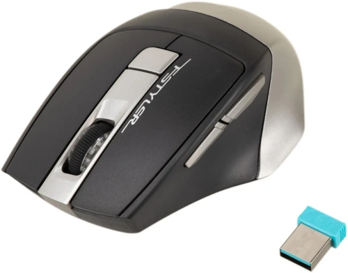 Мышь беспроводная A4Tech Fstyler серый, 2000 dpi, радиоканал, Bluetooth [FB35 SMOKY GREY]