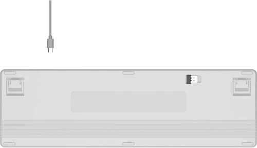 Клавиатура A4Tech Fstyler FBX55C белый USB беспроводная BT/Radio slim Multimedia (FBX55C) [FBX55C белый]