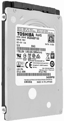 Жесткий диск Toshiba 1Tb 5400rpm MQ04ABF100 128Mb 2.5&quot; SATA-III [MQ04ABF100]