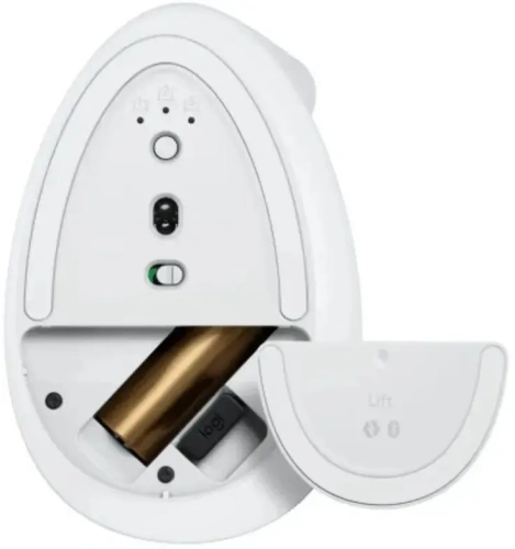 Мышь беспроводная Logitech Lift белый, 4000 dpi, радиоканал, Bluetooth, USB, кнопки - 6 [910-006486]