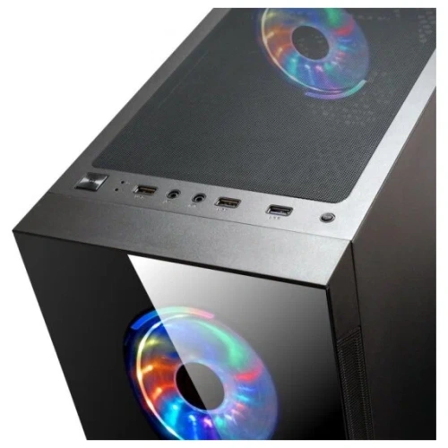 Компьютерный корпус Ginzzu CL280 FAN 12CM RGb*4 USB3.0 Window [CL280]