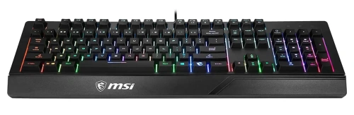 Клавиатура MSI VIGOR GK20 RU черный USB Multimedia for gamer LED (подставка для запястий) [VIGOR GK20 RU]