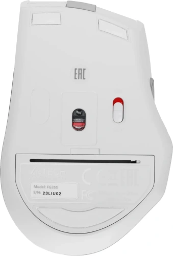 Мышь беспроводная A4Tech Fstyler FG35S серебристый/белый, 2000 dpi [FG35S USB SILVER]