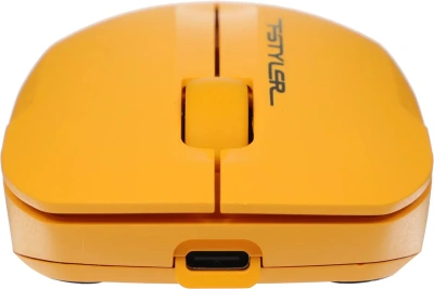 Мышь беспроводная A4Tech Fstyler FG15CS Air2 желтый, 1200 dpi, радиоканал, USB, кнопки - 3 [FG15CS AIR2 желтый]