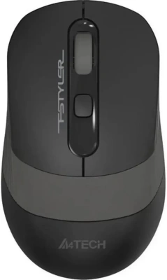 Мышь проводная A4Tech Fstyler FM10S черный/серый, 1600 dpi, USB, кнопки - 4 [FM10S USB GREY]