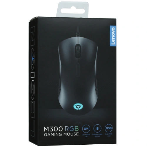 Мышь Lenovo M300 RGB черный оптическая 8000dpi USB [GY50X79384]