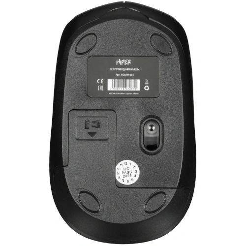 Мышь беспроводная HIPER HOMW-084 зеленый, 1600 dpi, радиоканал, USB, кнопки - 4 [HOMW-084]