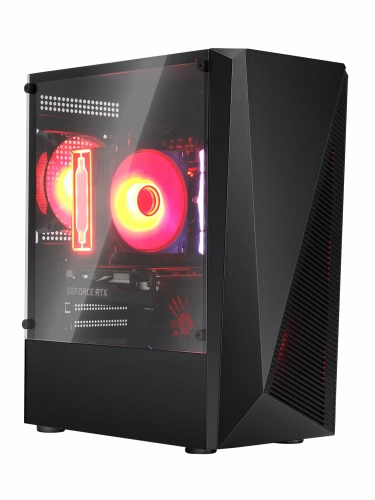 Компьютерный корпус Bloody BD-CC102F черный, без БП mATX [BD-CC102F-BK]