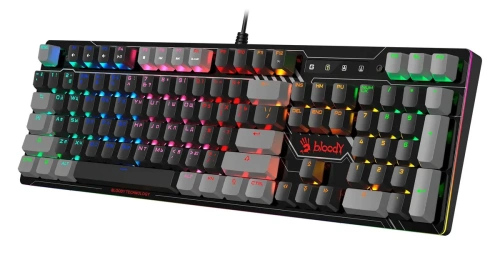 Клавиатура A4Tech Bloody B808N проводная USB черный/серый [B808N (RAVEN)]