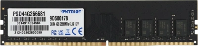 Оперативная память Patriot Memory 4GB DDR4 2666MHz PC21300 DIMMPSD44G266681 [PSD44G266681]